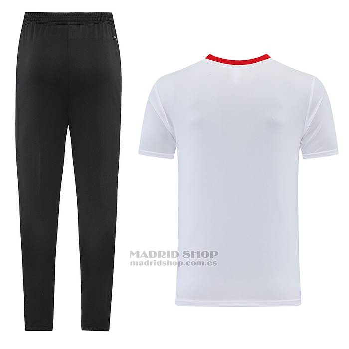 Chandal del Manchester United Manga Corta 2023-2024 Blanco